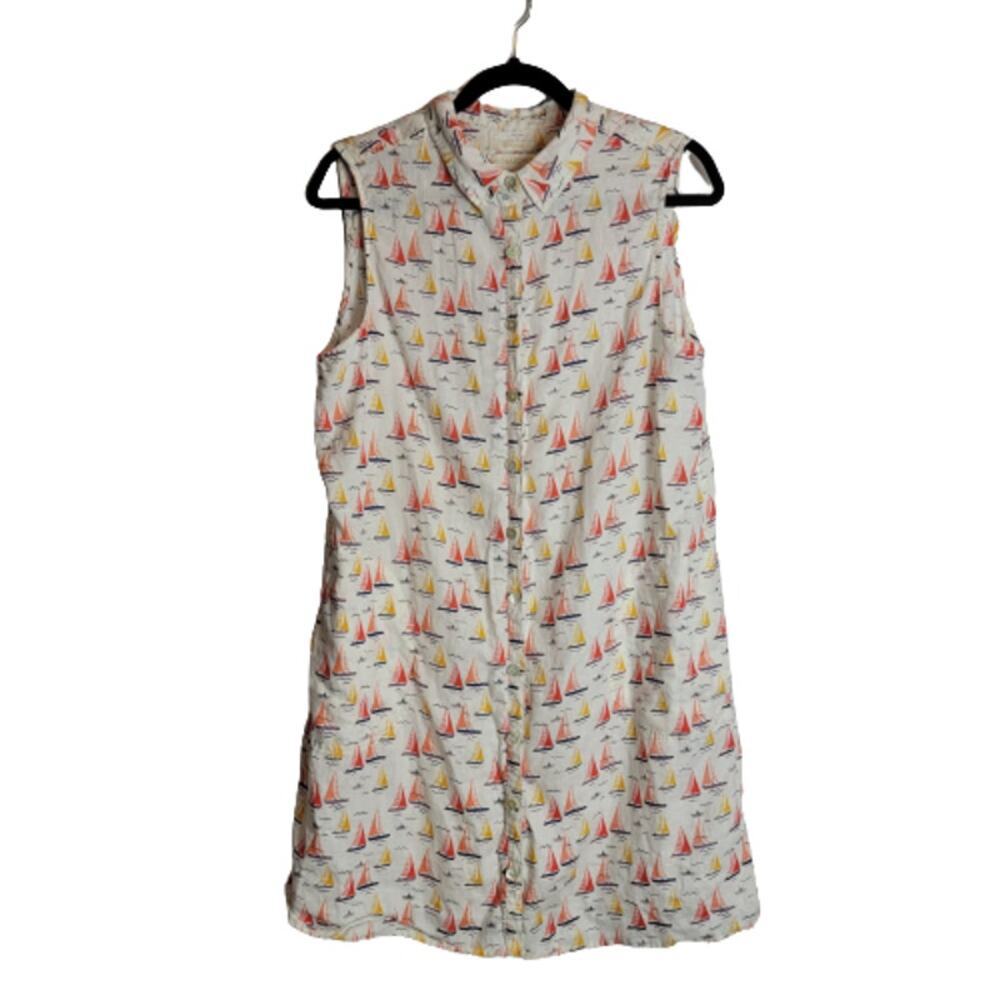 Cynthia Rowley Linen Mini Dress White Size L Laggenlook
